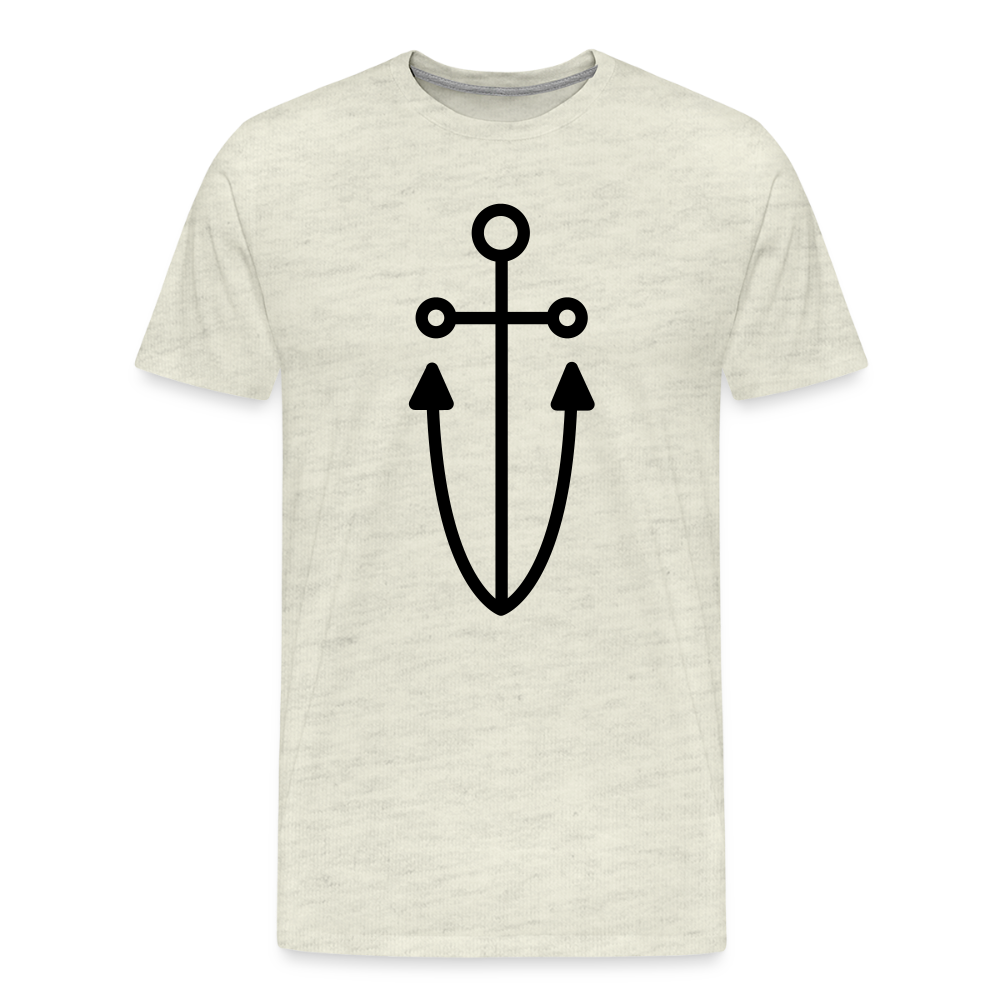 Anchor Men's Premium T-Shirt - heather oatmeal