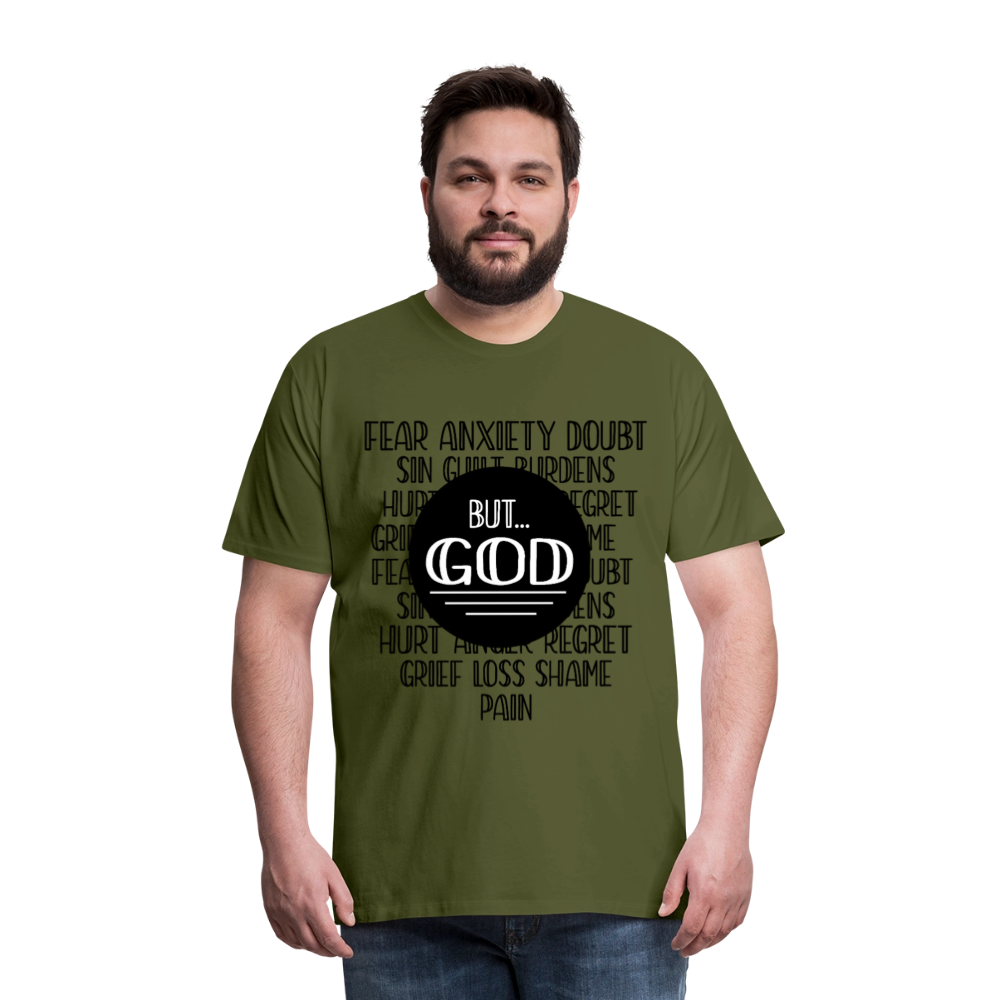 But God Men's Premium T-Shirt - olive green
