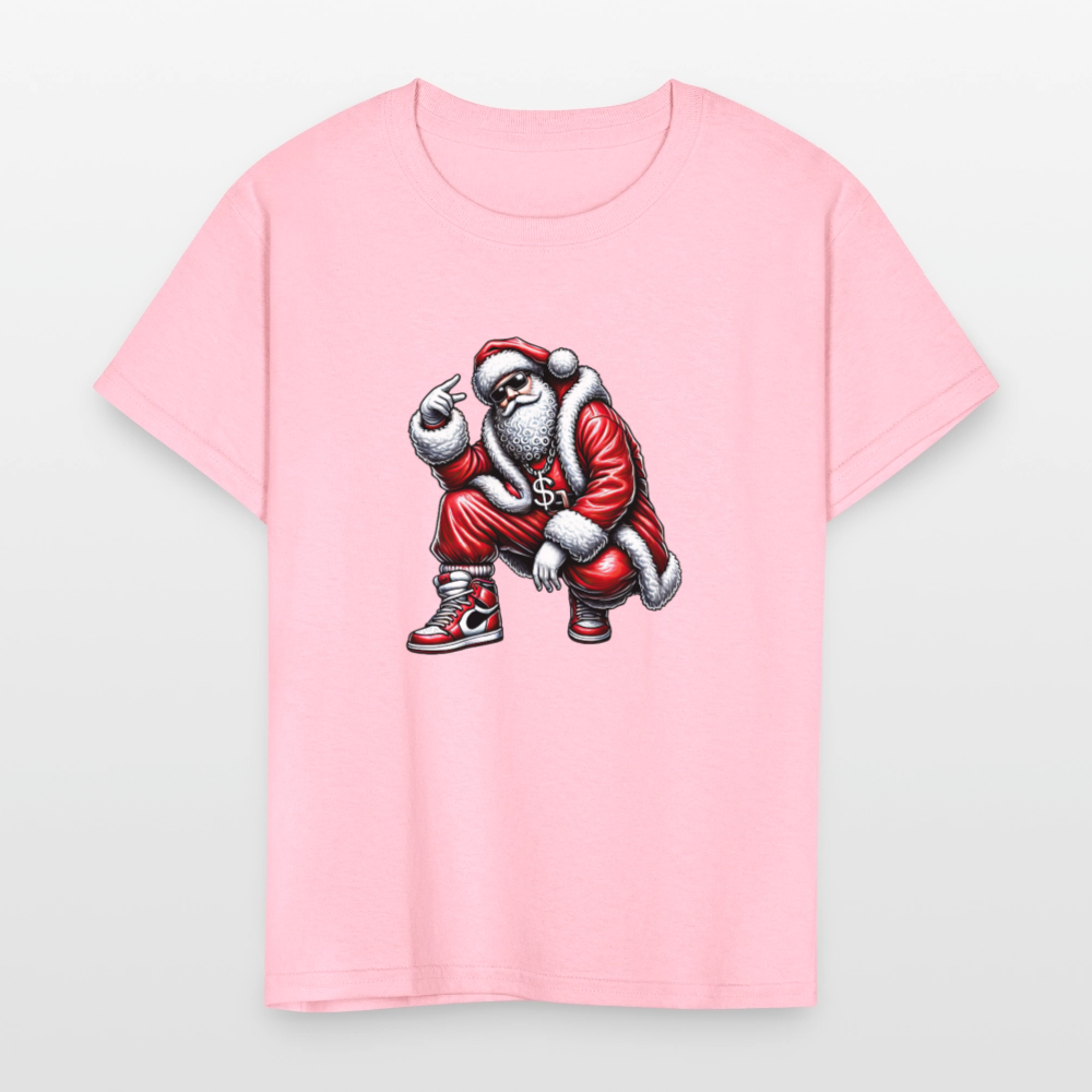 Hip Hop Santa Kids' T-Shirt - pink