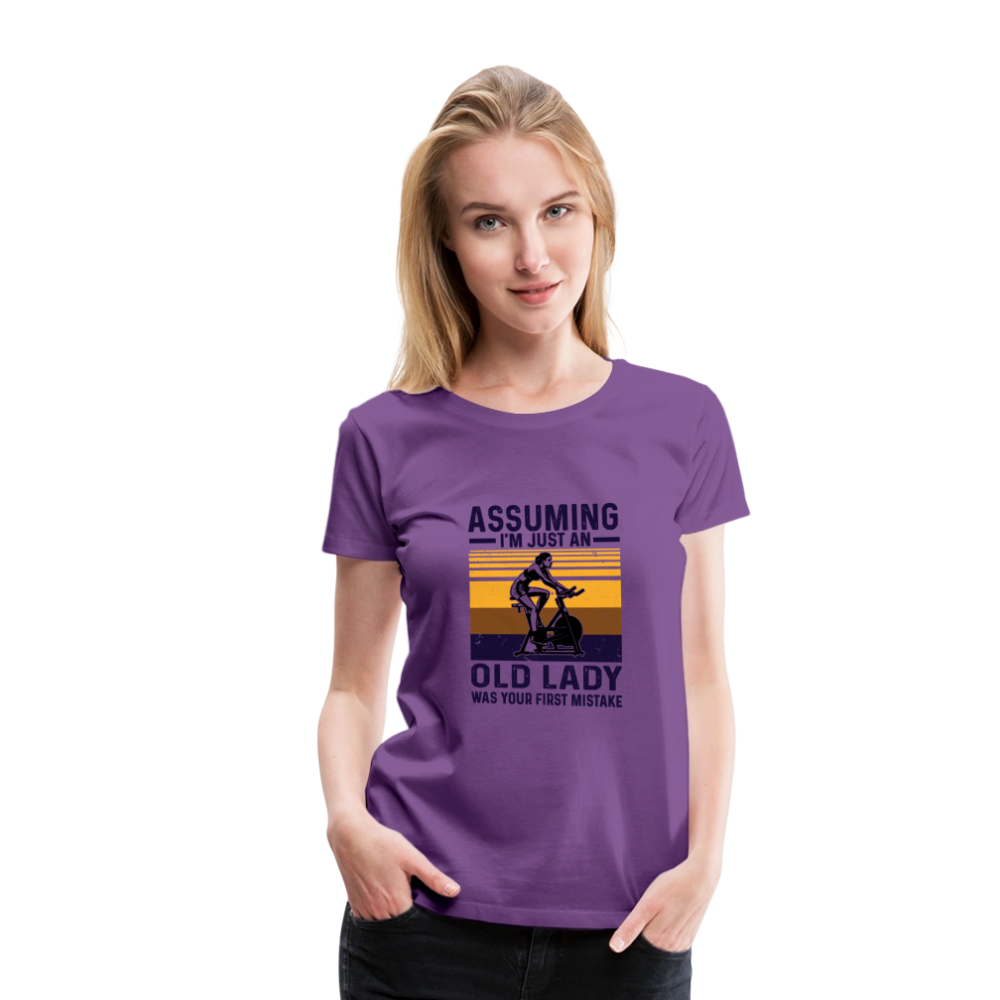 Assuming Women’s Premium T-Shirt - purple