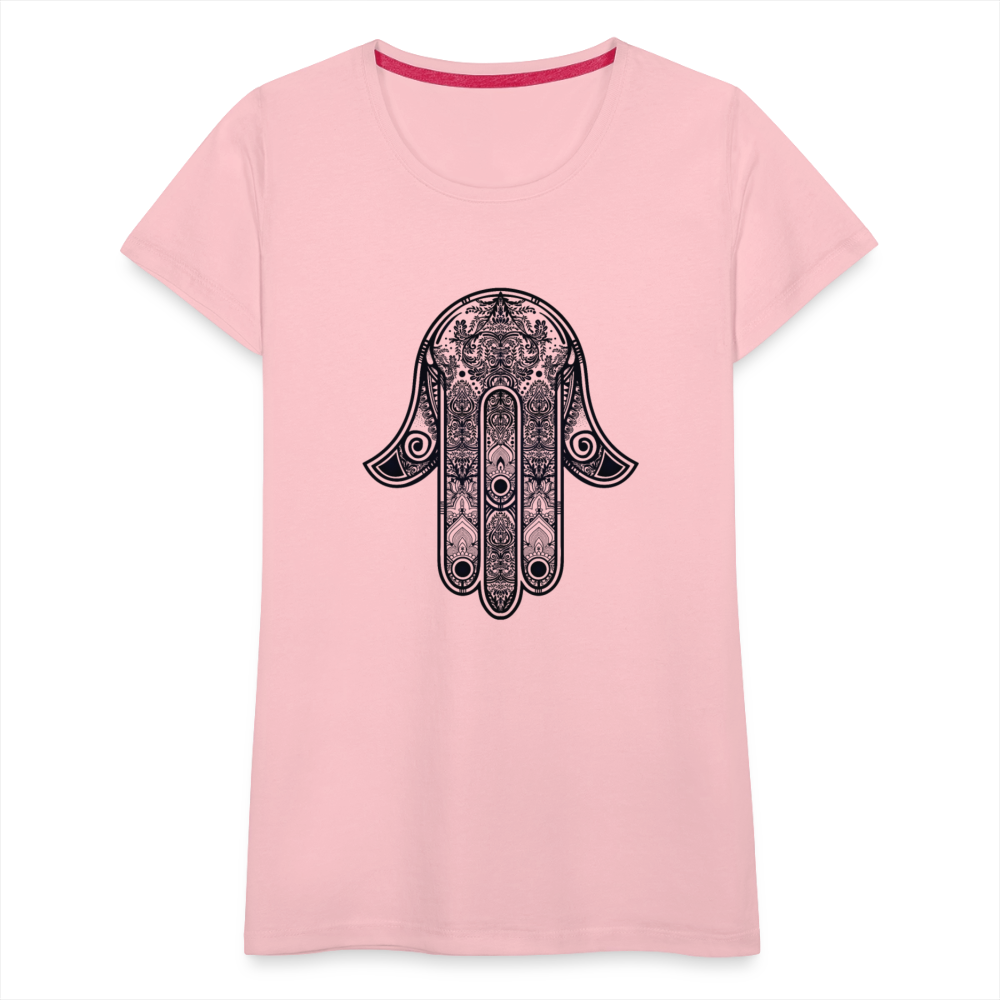 Hand of Fatimah Women’s Premium T-Shirt - pink