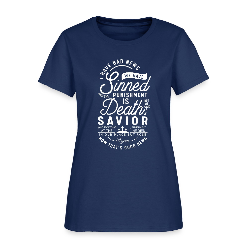 News Women's T-Shirt -  blue dusk