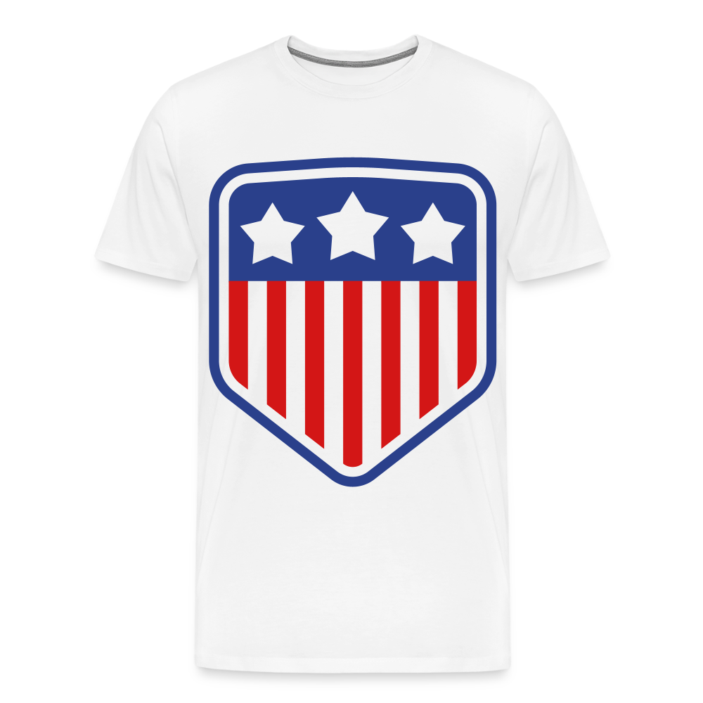 Men's Premium Patriot Tee - white