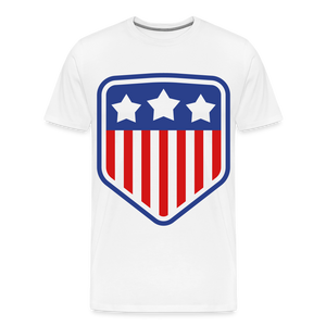 Men's Premium Patriot Tee - white