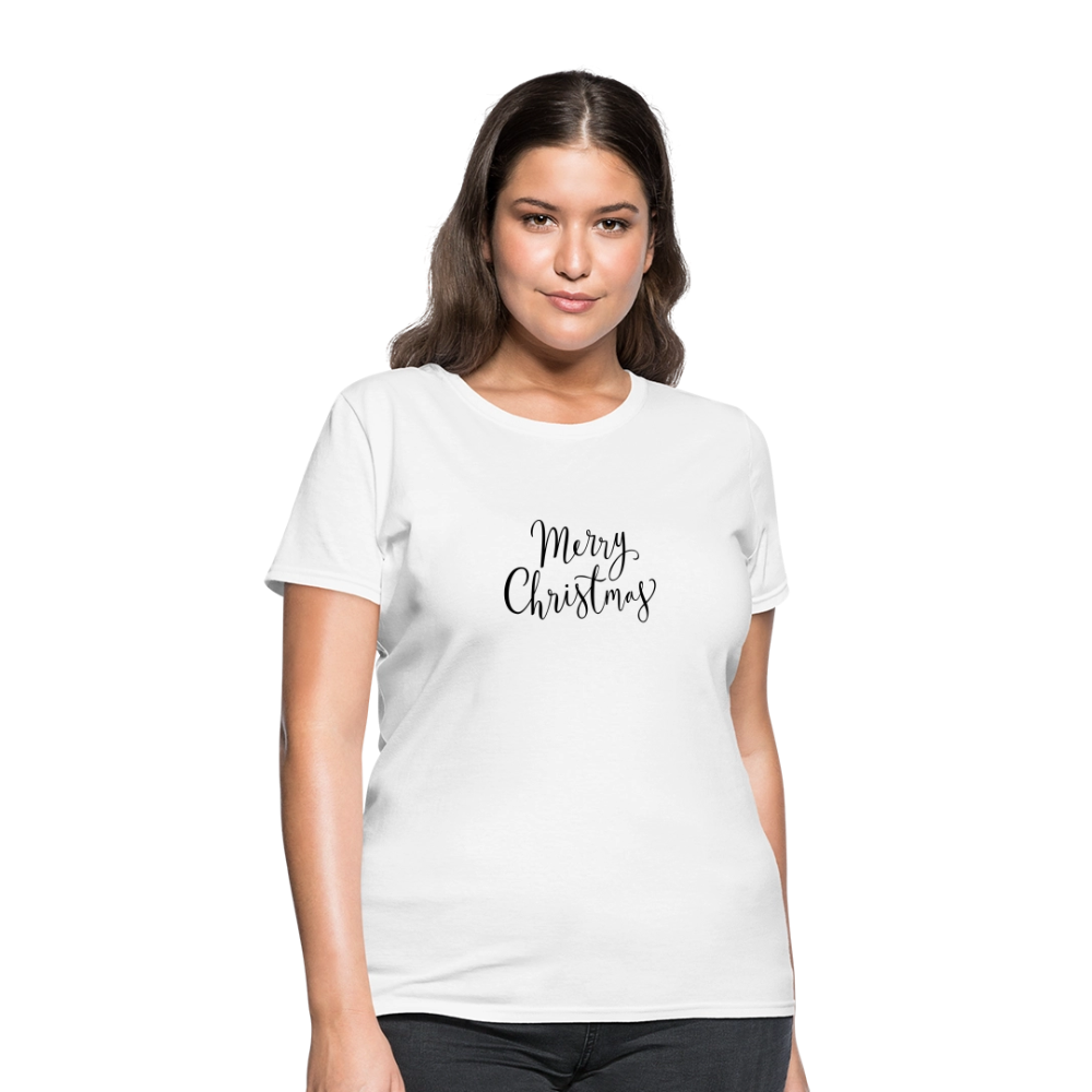 Merry Christmas Women's T-Shirt - white