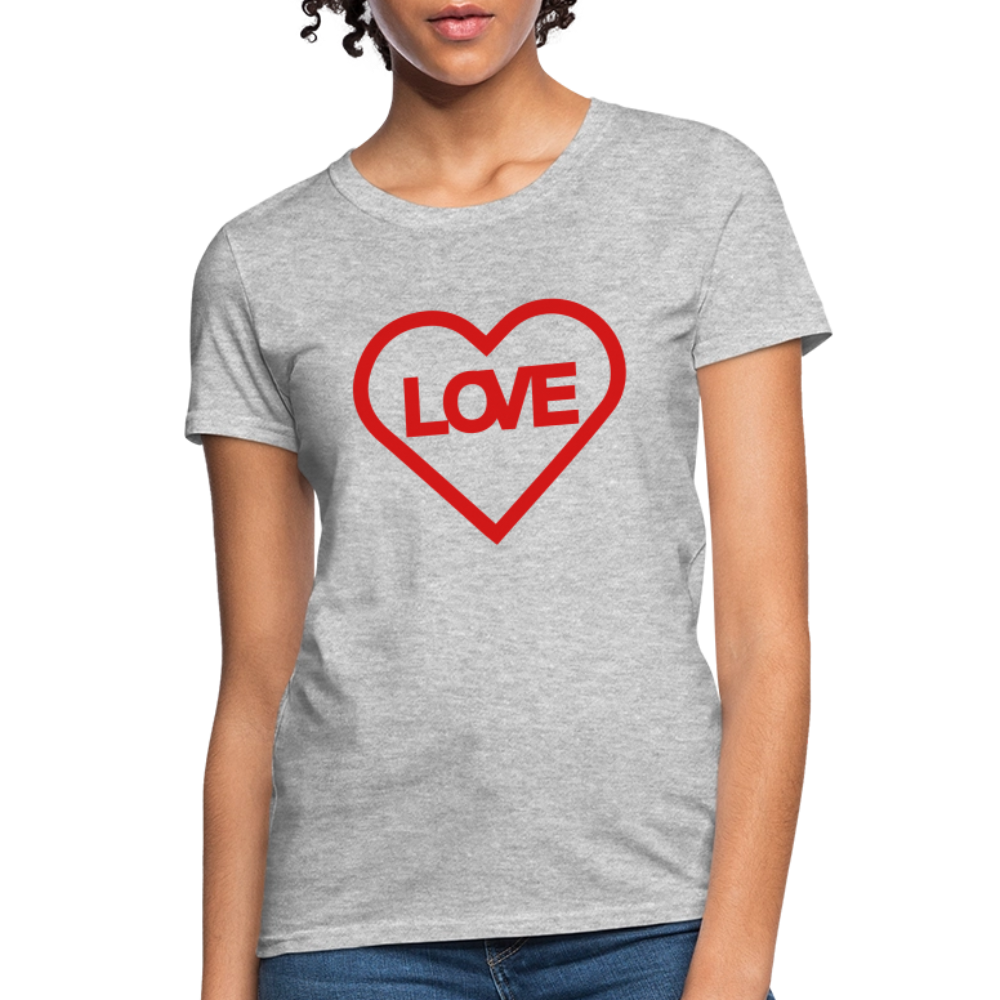 Love Women's T-Shirt - heather gray