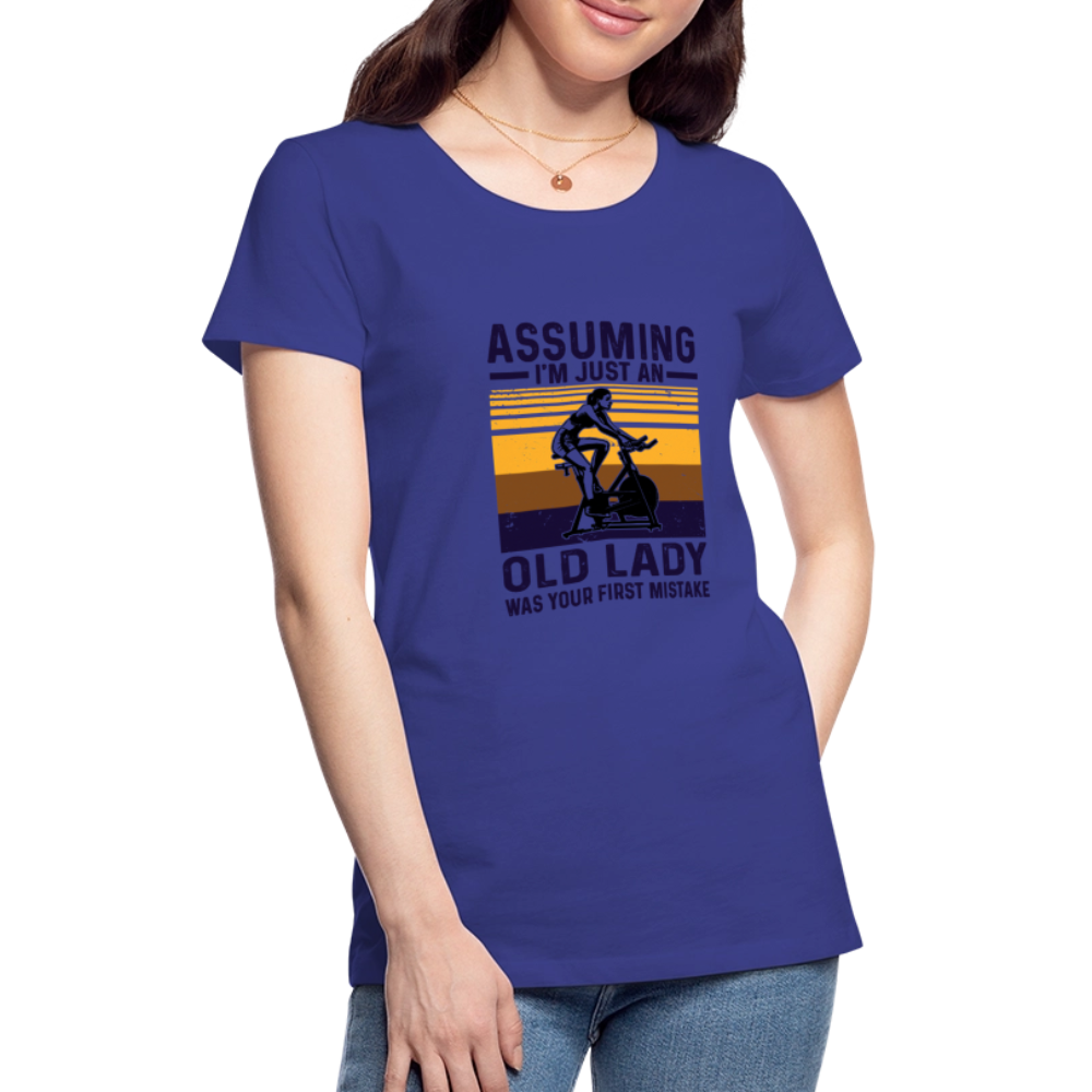 Assuming Women’s Premium T-Shirt - royal blue