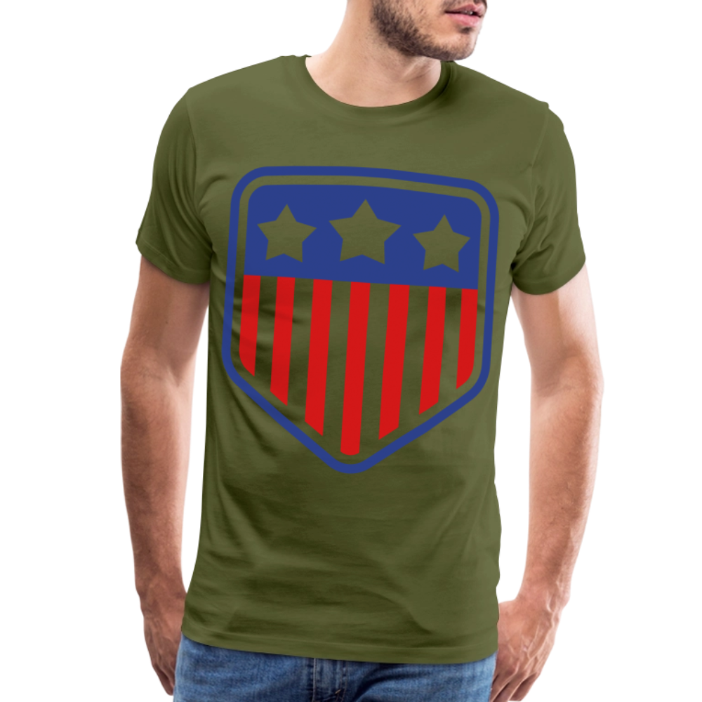 Men's Premium Patriot Tee - olive green