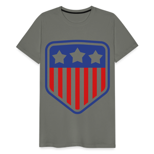 Men's Premium Patriot Tee - asphalt gray