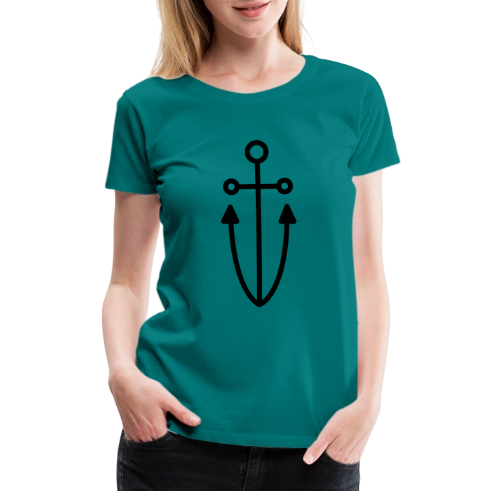 Anchor Women’s Premium T-Shirt - teal