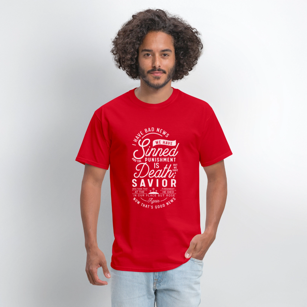 News Men's T-Shirt | GILDAN 5000 - red