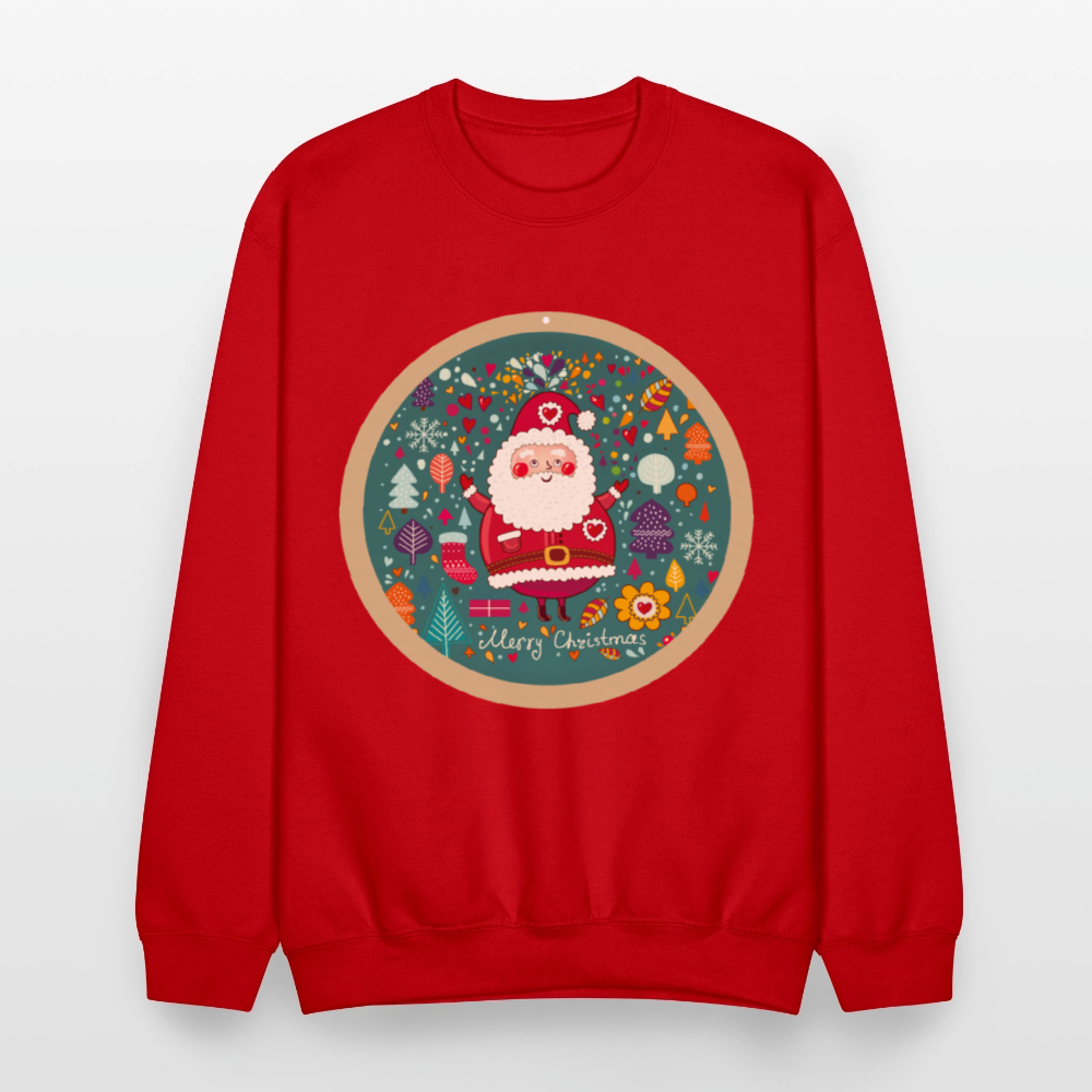 Santa Claus Unisex Crewneck Sweatshirt - red