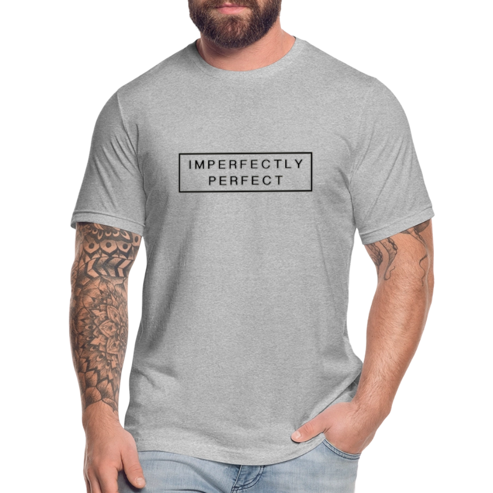 Imperfectly Unisex Jersey T-Shirt by Bella + Canvas - heather gray