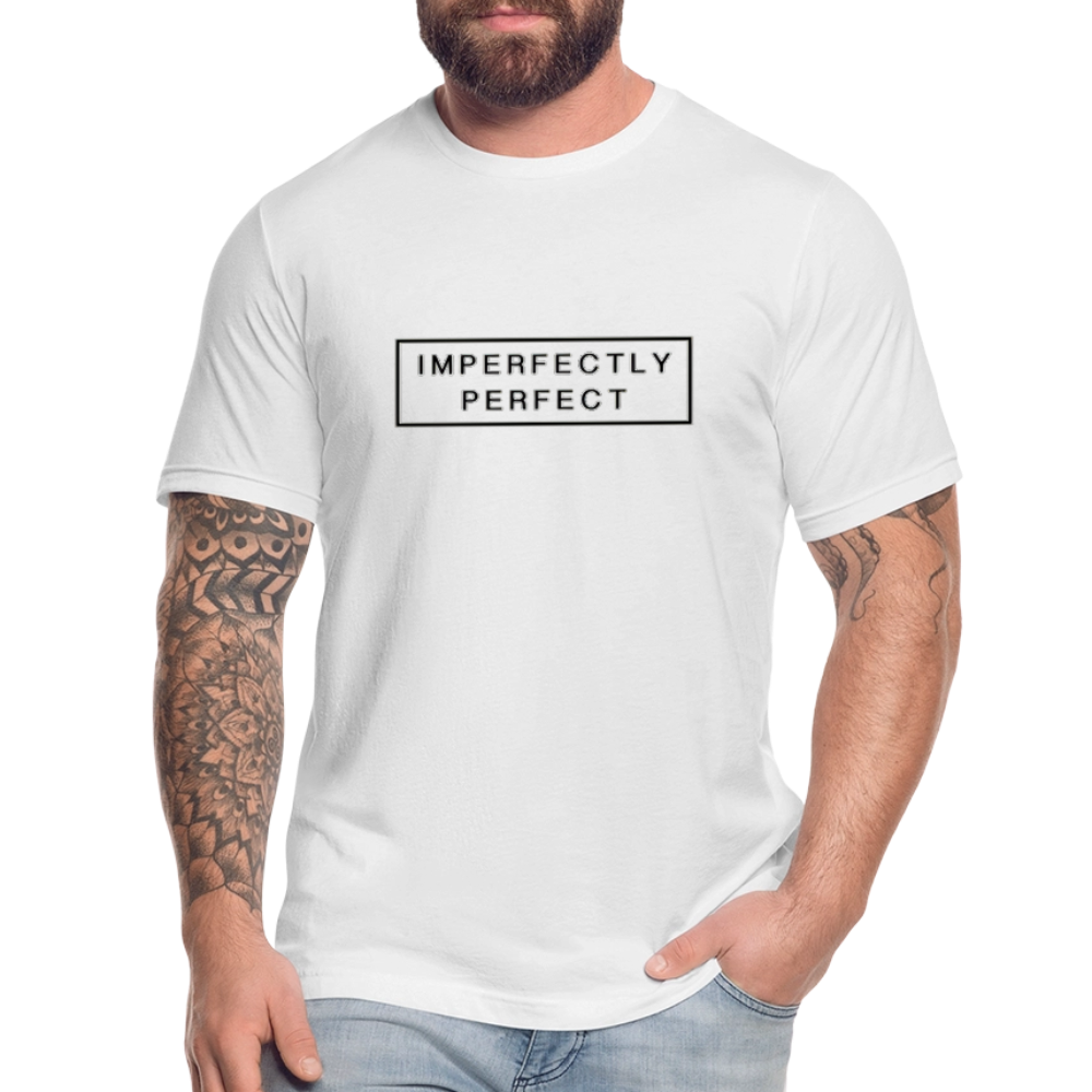 Imperfectly Unisex Jersey T-Shirt by Bella + Canvas - white