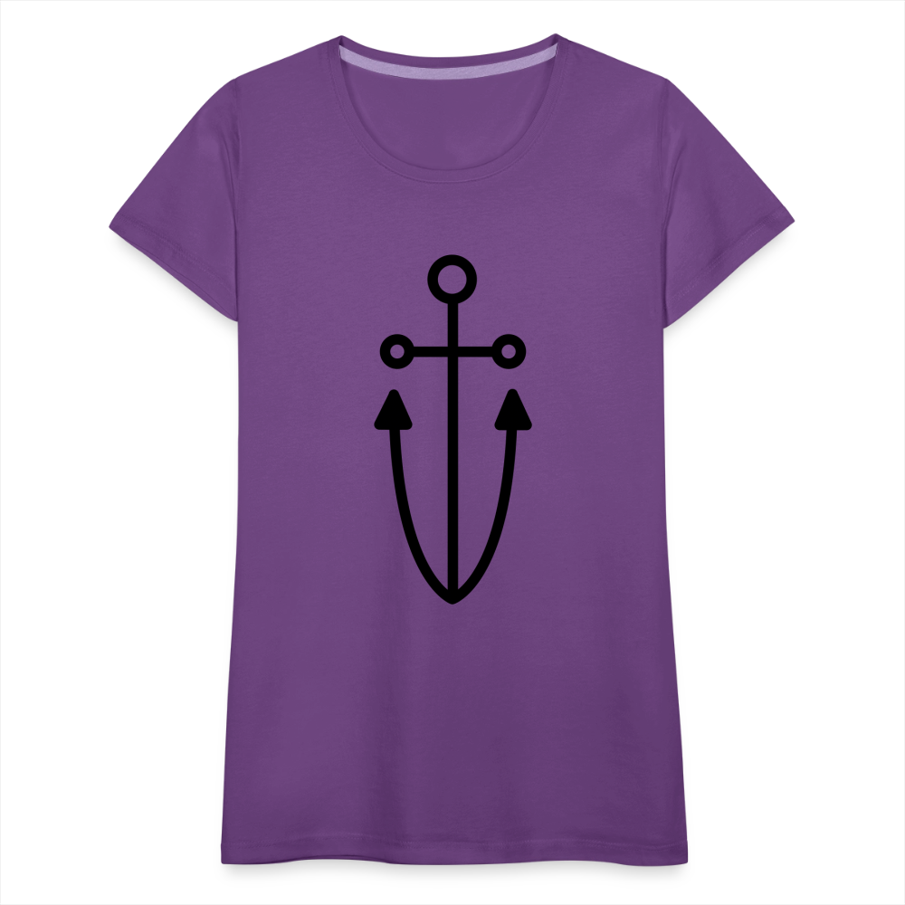 Anchor Women’s Premium T-Shirt - purple