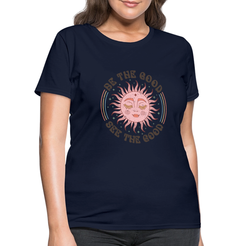 Be The Good See The Good Women's Tee - navy