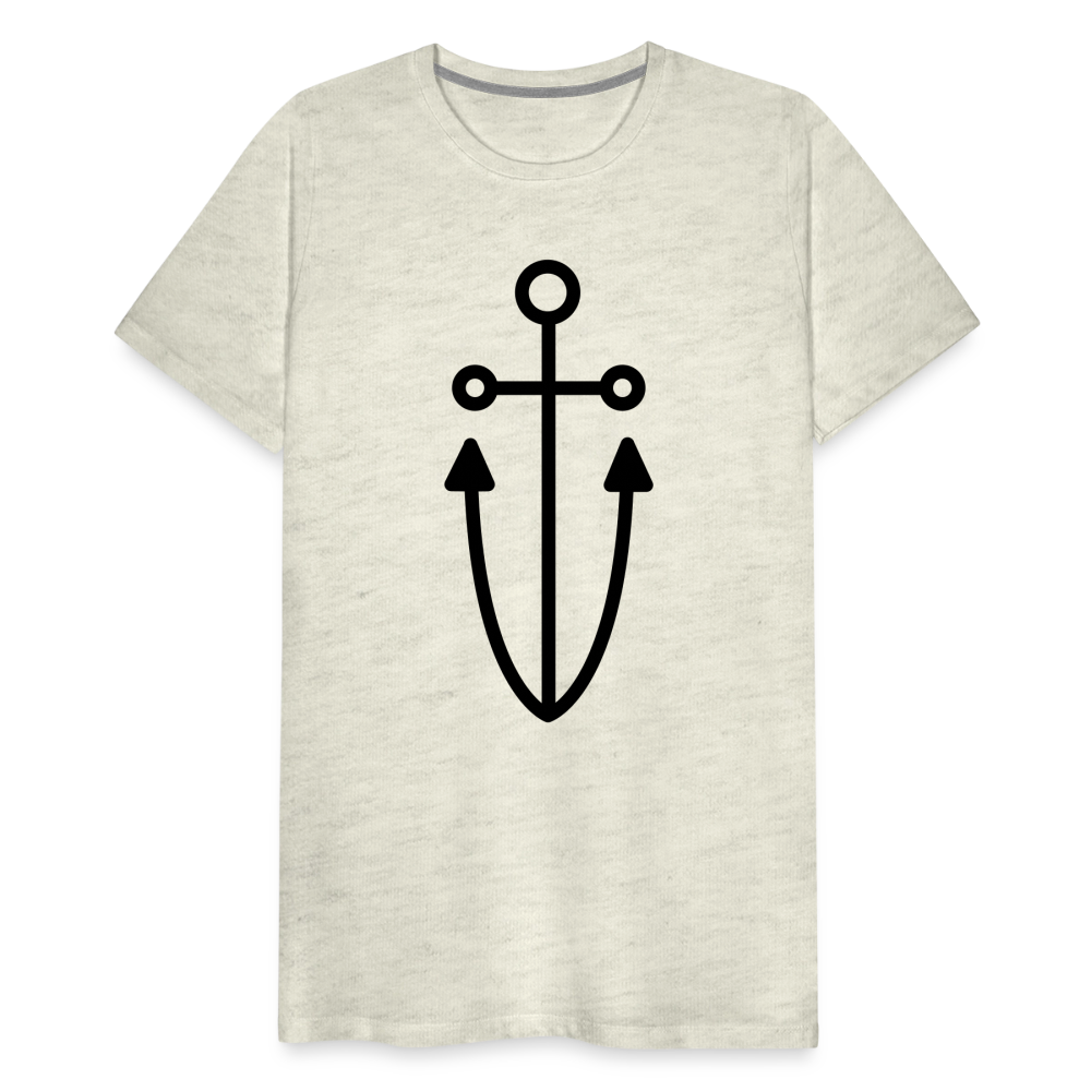 Anchor Men's Premium T-Shirt - heather oatmeal