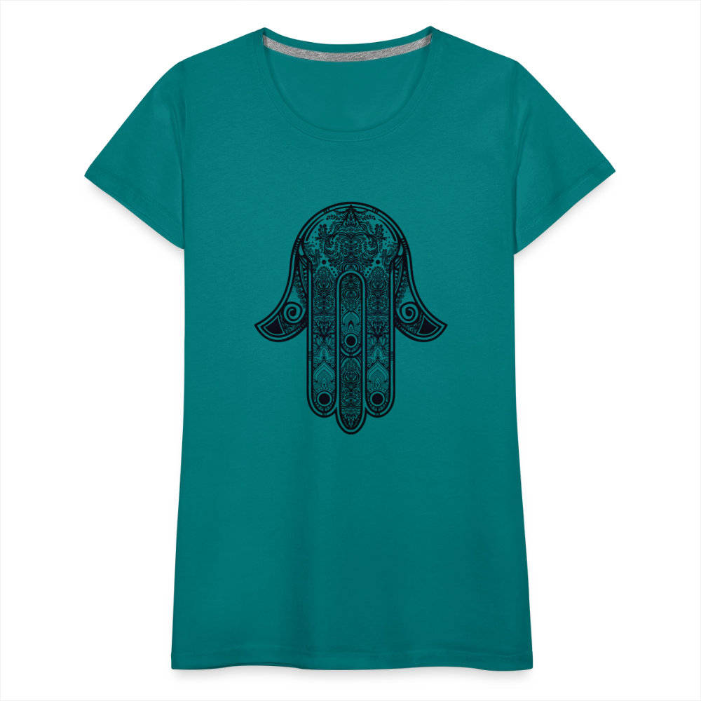 Hand of Fatimah Women’s Premium T-Shirt - teal