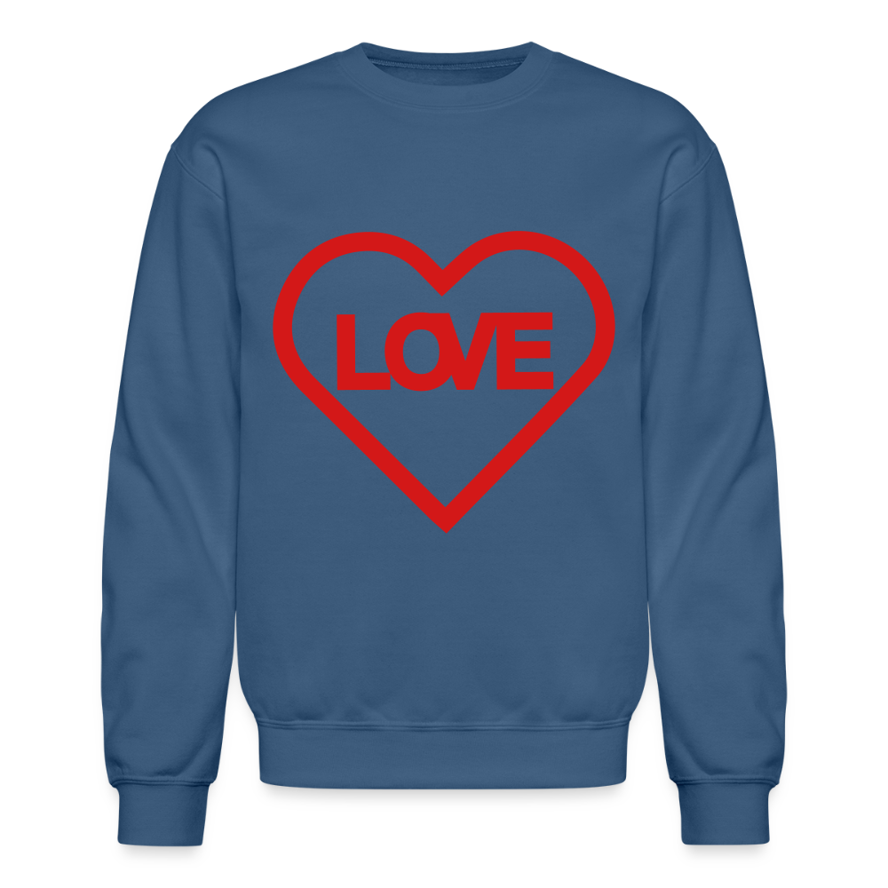 Love Crewneck Sweatshirt - indigo blue