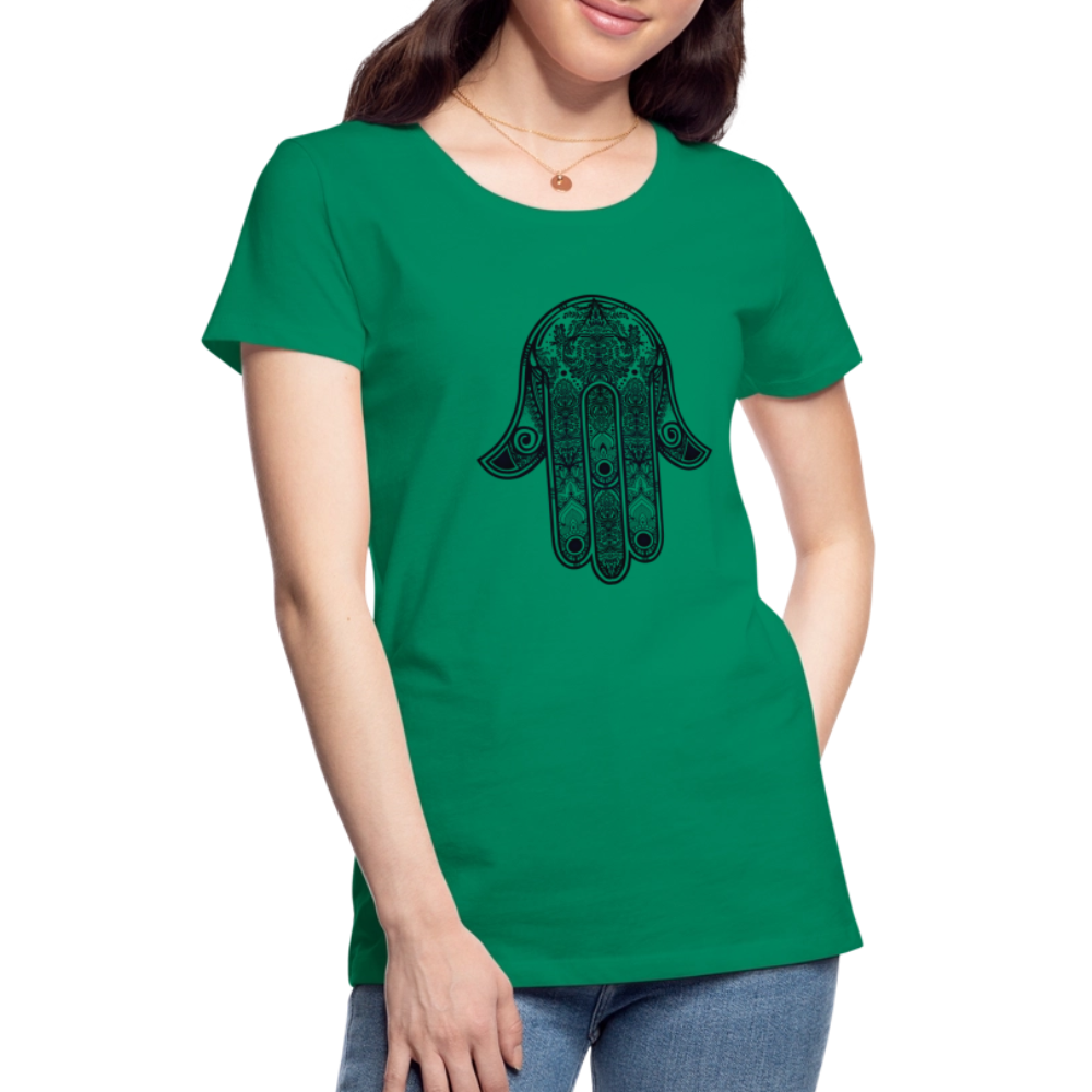 Hand of Fatimah Women’s Premium T-Shirt - kelly green
