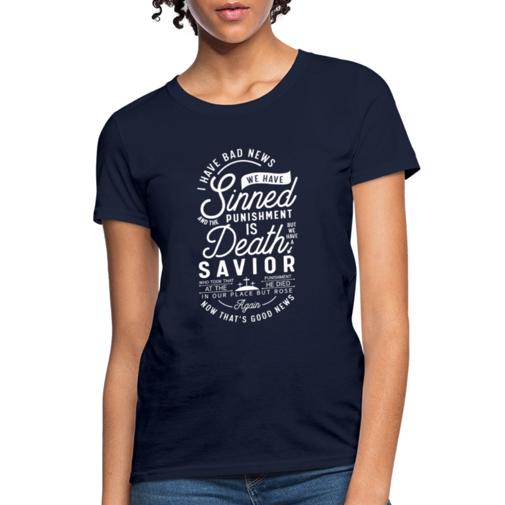 News Women's T-Shirt - navy