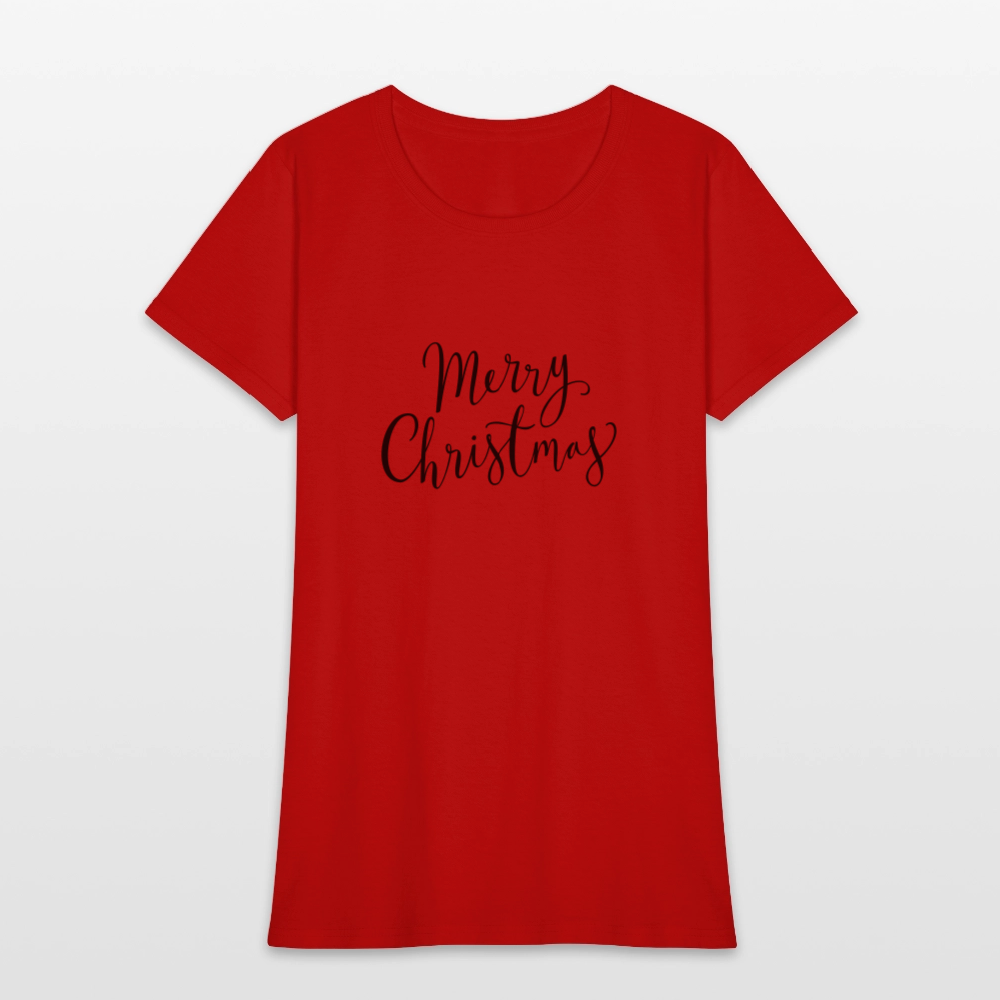 Merry Christmas Women's T-Shirt - red
