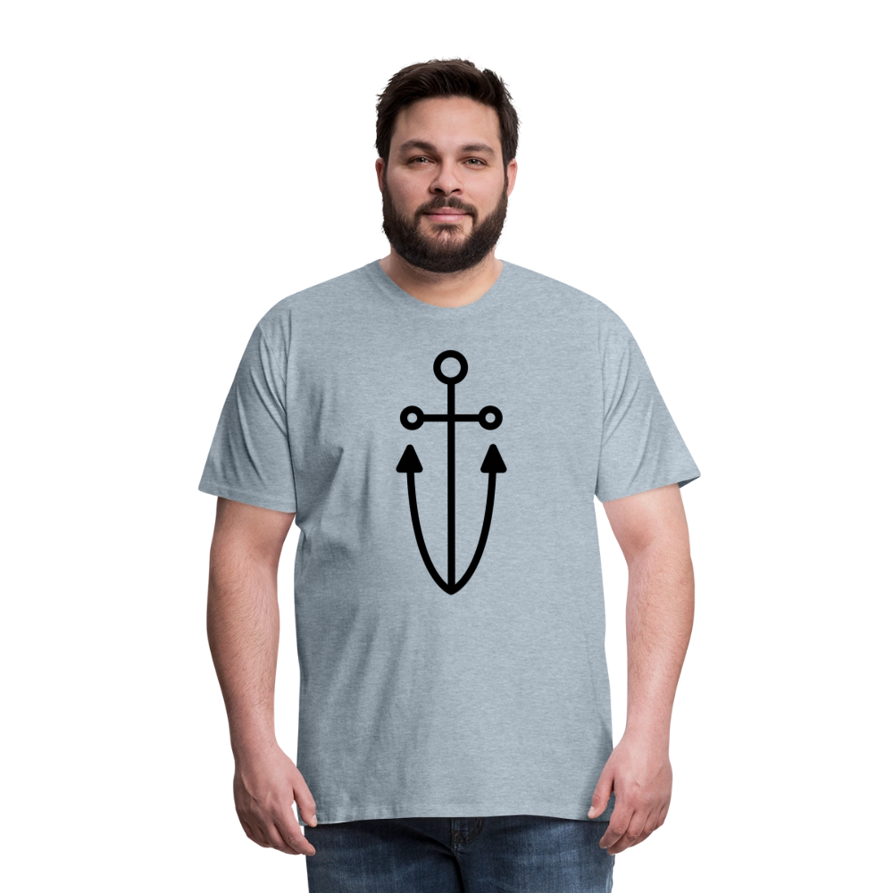 Anchor Men's Premium T-Shirt - heather ice blue