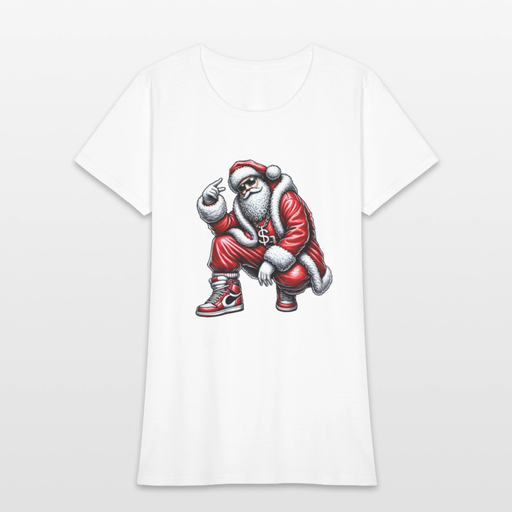 Hip Hop Santa Women's T-Shirt - white