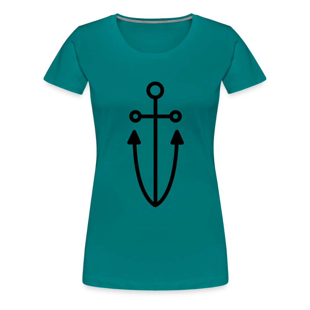 Anchor Women’s Premium T-Shirt - teal