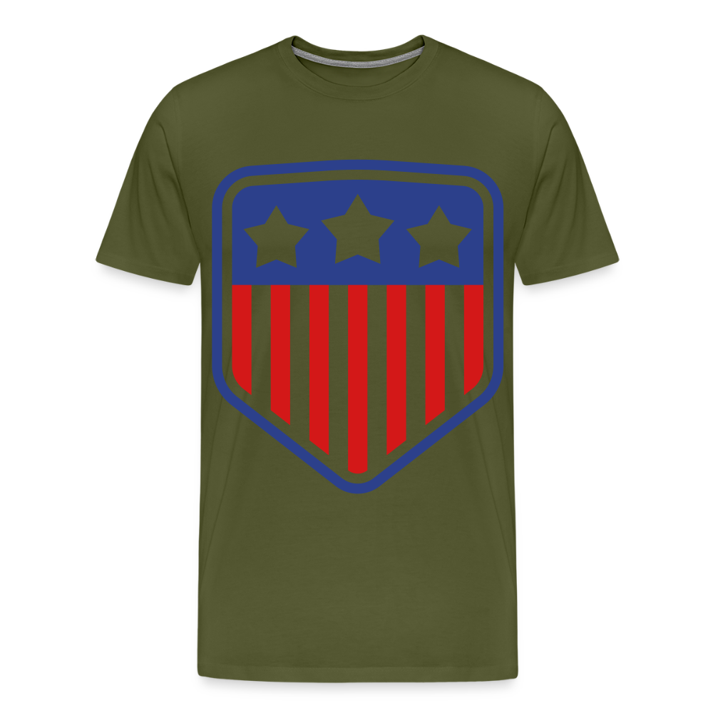 Men's Premium Patriot Tee - olive green