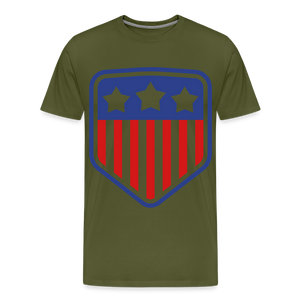 Men's Premium Patriot Tee - olive green
