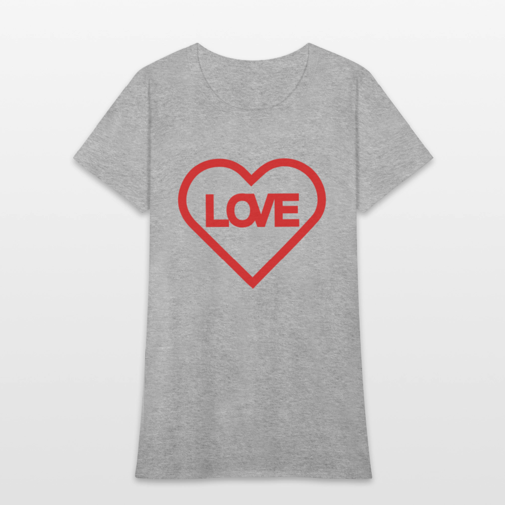 Love Women's T-Shirt - heather gray