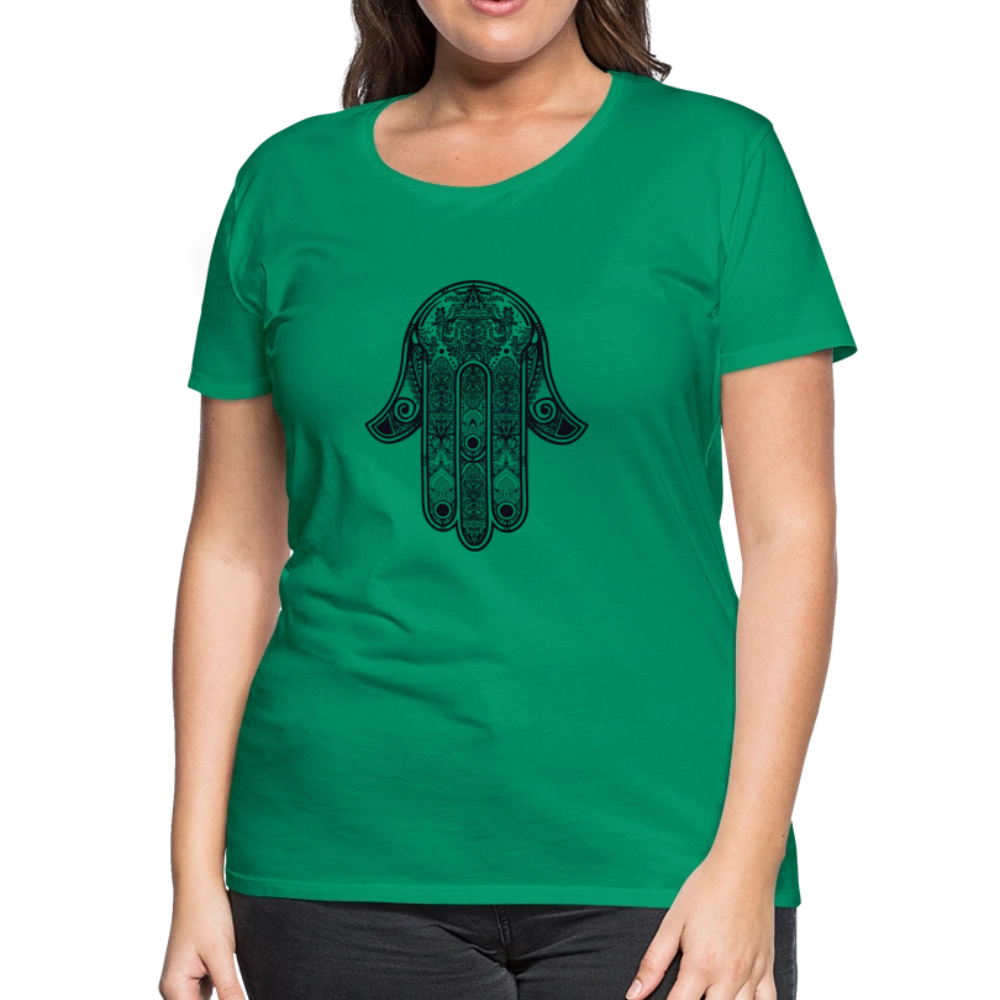 Hand of Fatimah Women’s Premium T-Shirt - kelly green