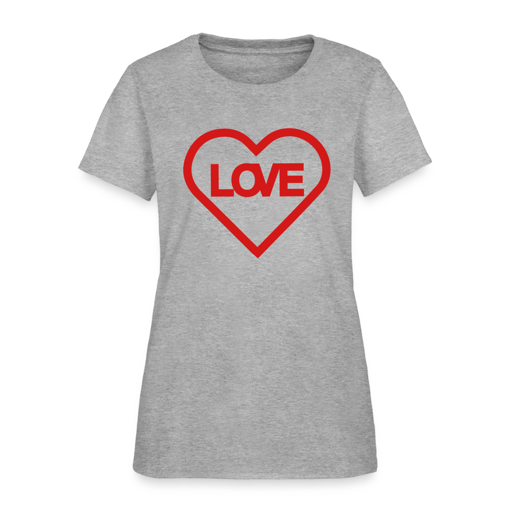 Love Women's T-Shirt - heather gray