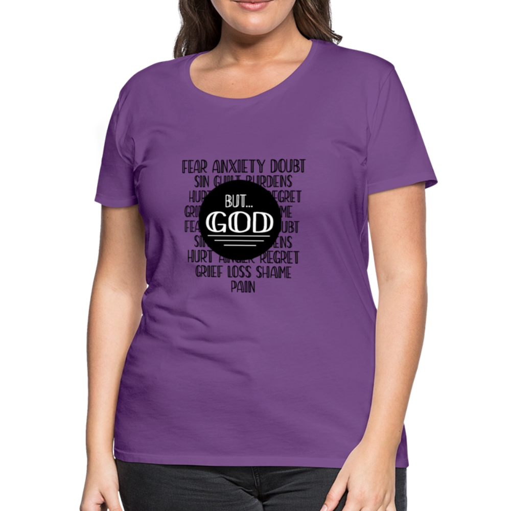 But God Women’s Premium T-Shirt - purple