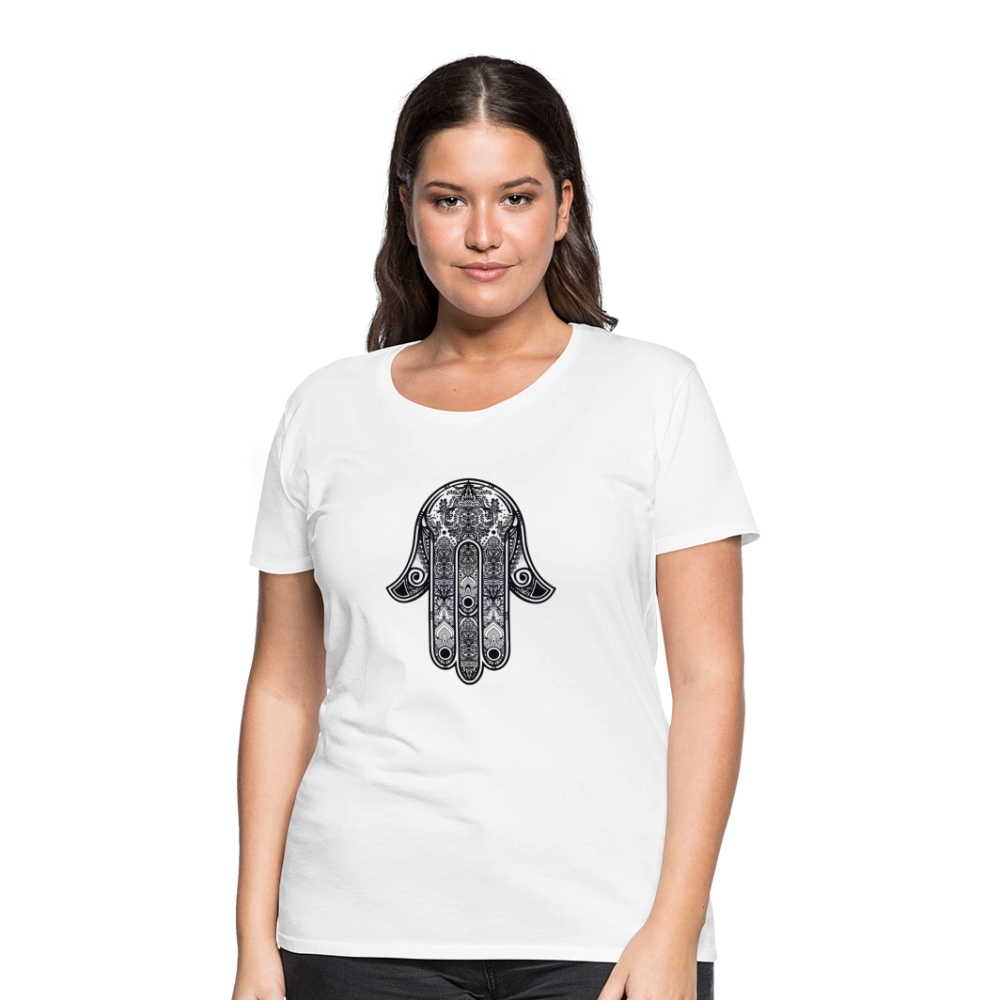 Hand of Fatimah Women’s Premium T-Shirt - white