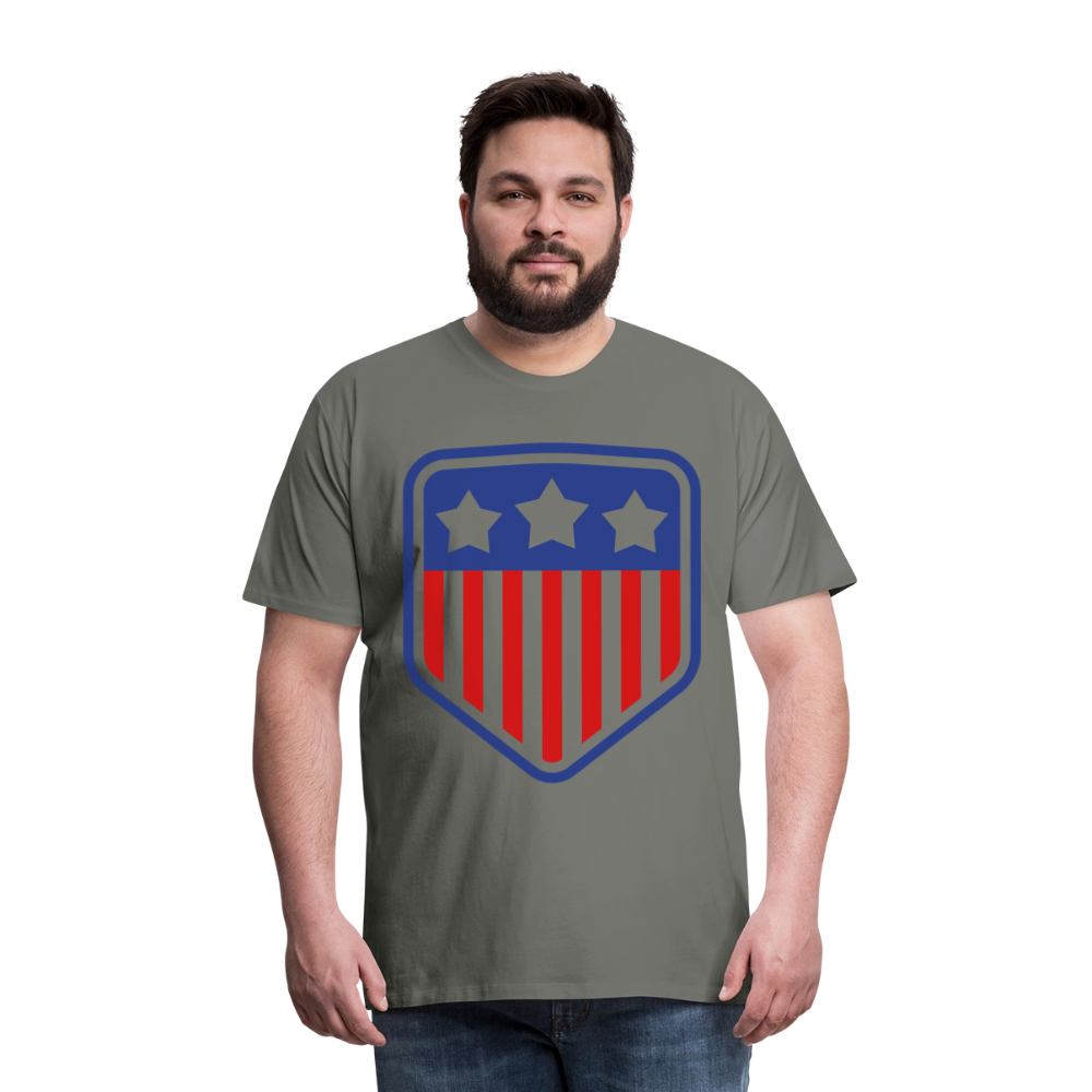 Men's Premium Patriot Tee - asphalt gray
