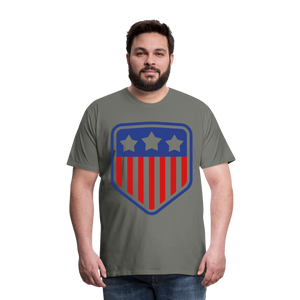 Men's Premium Patriot Tee - asphalt gray