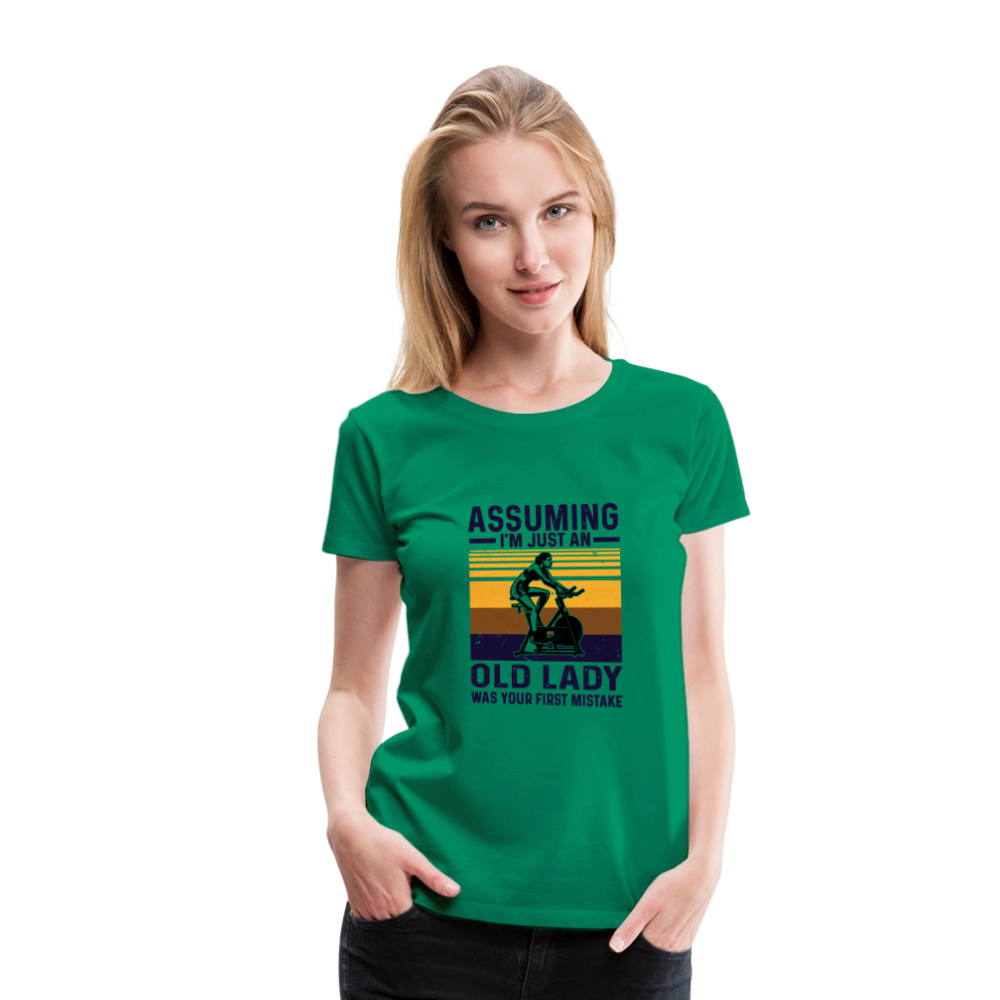 Assuming Women’s Premium T-Shirt - kelly green