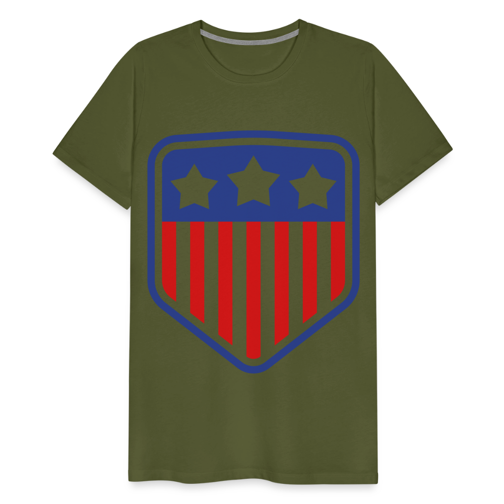 Men's Premium Patriot Tee - olive green