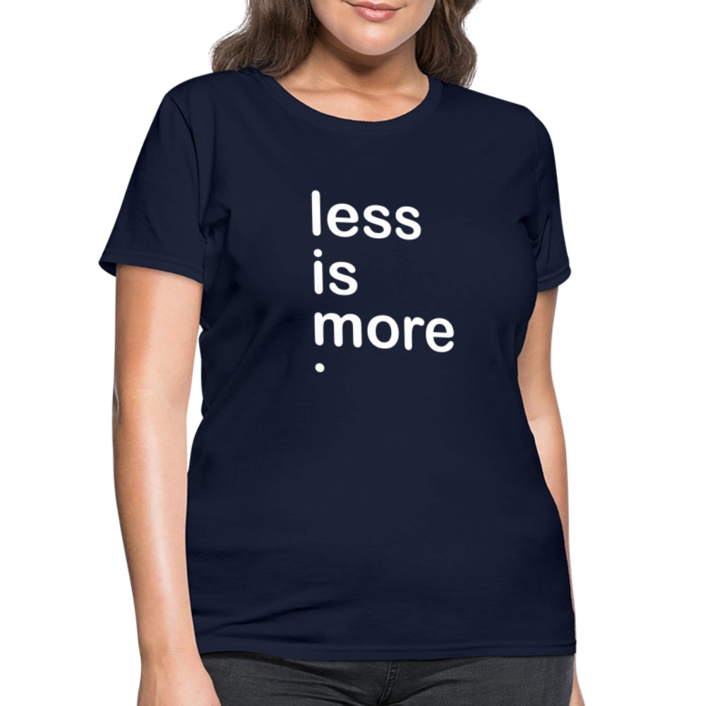 Less is More Women's T-Shirt - navy