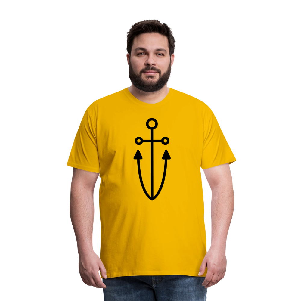 Anchor Men's Premium T-Shirt - sun yellow