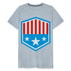 Men's Patriot Tee - heather ice blue