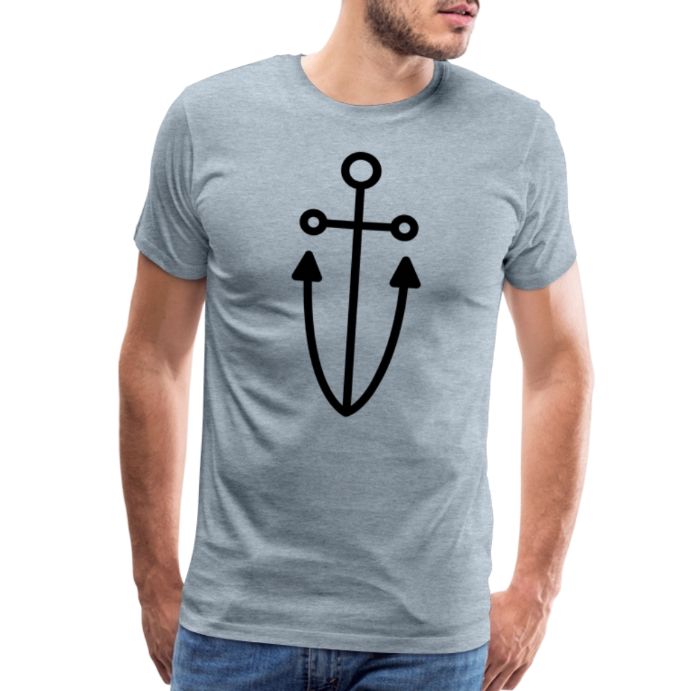 Anchor Men's Premium T-Shirt - heather ice blue