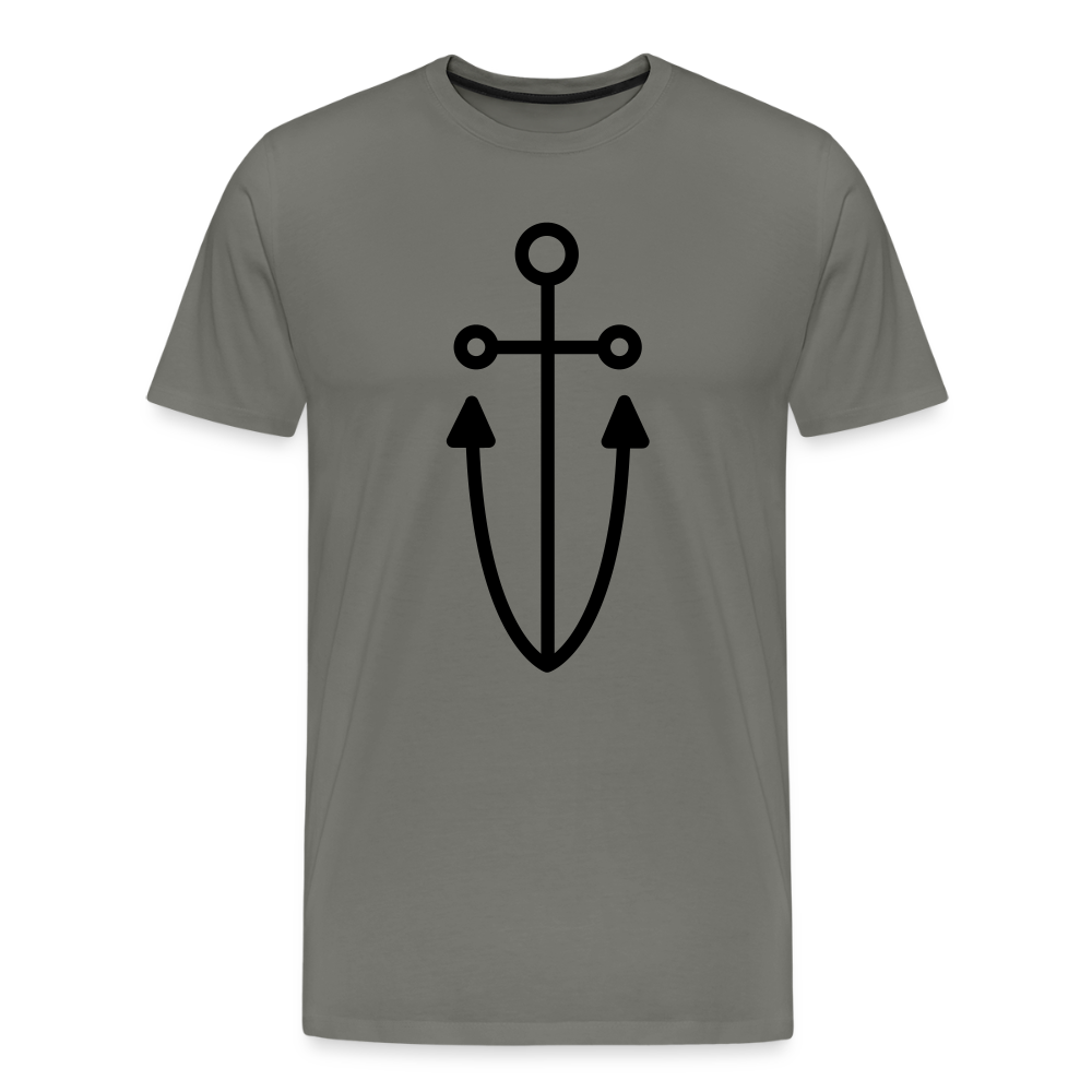Anchor Men's Premium T-Shirt - asphalt gray