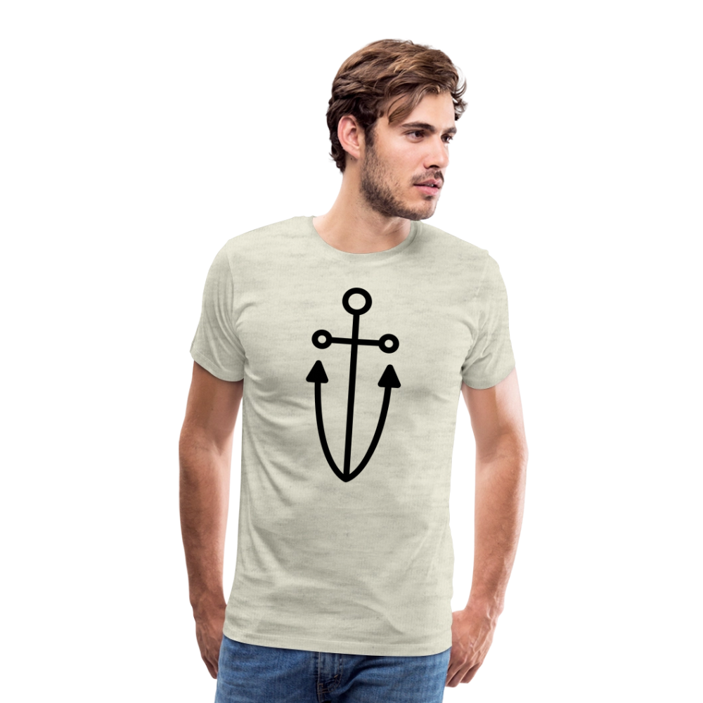 Anchor Men's Premium T-Shirt - heather oatmeal