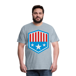 Men's Patriot Tee - heather ice blue