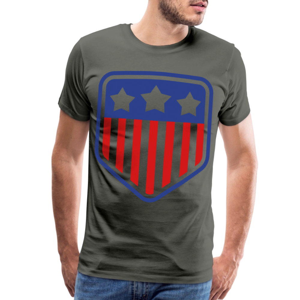 Men's Premium Patriot Tee - asphalt gray