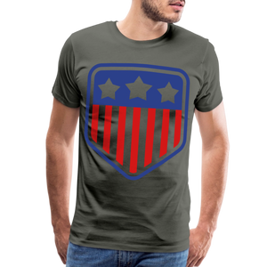 Men's Premium Patriot Tee - asphalt gray