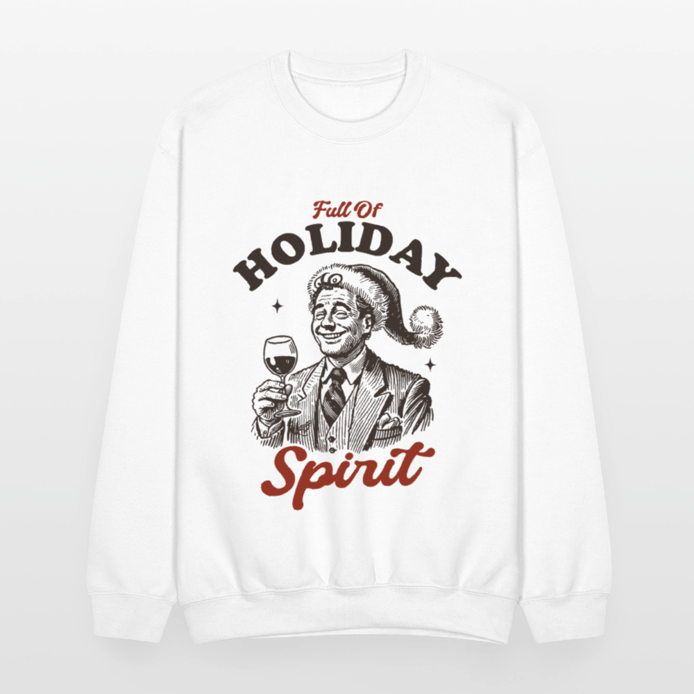 Holiday Spirit Crewneck Sweatshirt - white